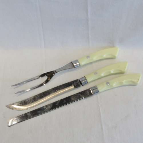 Vintage Stainless Steel carving set - Repaired - In box
