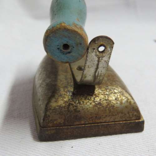 Vintage collar iron with stand
