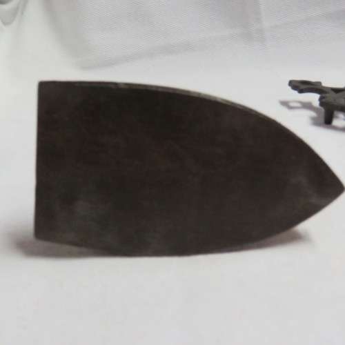 Vintage collar iron with stand