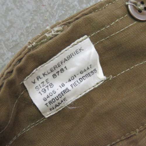 SADF nutria combat trousers - Size: 34/32 - Inner leg: 79cm - Waist: 86cm