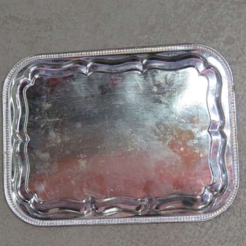 1977 Queen silver Jubilee tray - Size 41 x 31 cm