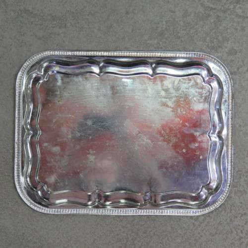 1977 Queen silver Jubilee tray - Size 41 x 31 cm