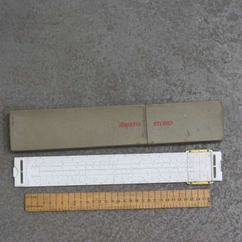 Aristo Studio vintage slide ruler in original box