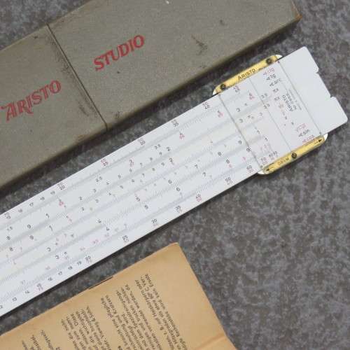 Aristo Studio vintage slide ruler in original box