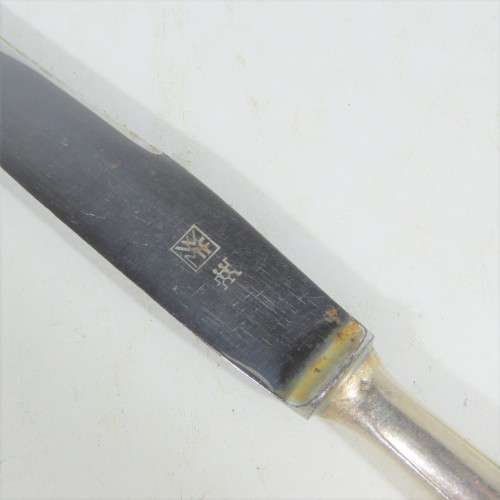 Lot of 5 WMF knifes - Silverplated handles