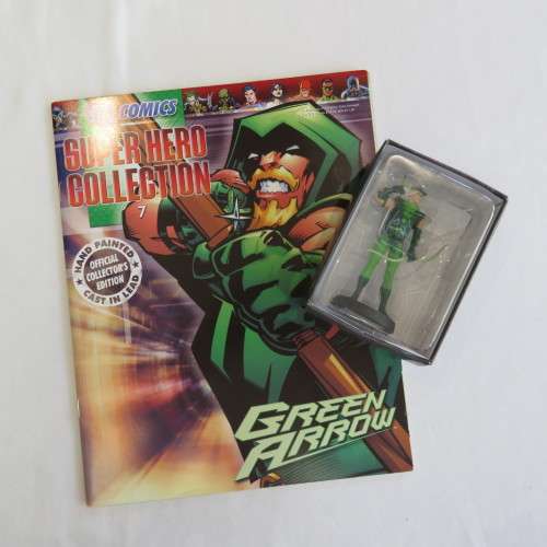 Eaglemoss Comics Super Hero Collection #7 Green Arrow figurine with magazine