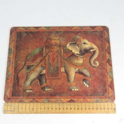 Pimpernel Premier Collection (elephant expression) Art for the Table 6 place mats and 6 coasters