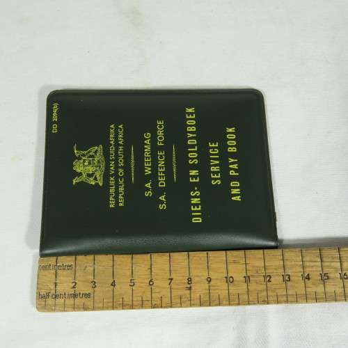 SADF Service and pay book