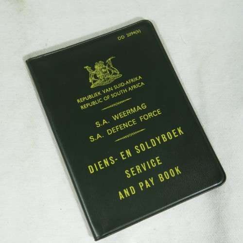 SADF Service and pay book