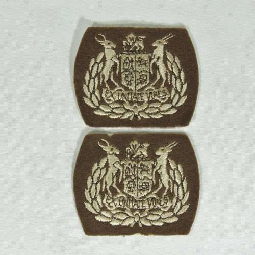 Pair of SADF warrant officer rank badges