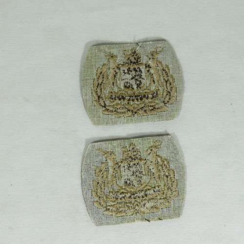 Pair of SADF warrant officer rank badges