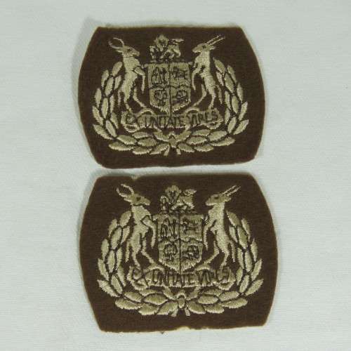 Pair of SADF warrant officer rank badges