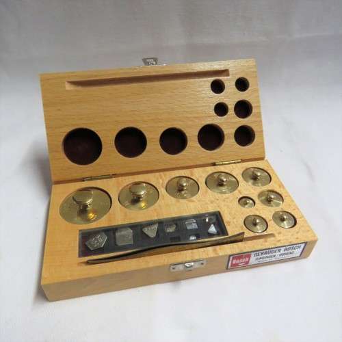 Vintage Bosch calibration weights set  - 1mg to 100g