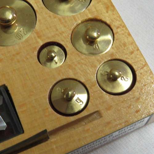 Vintage Bosch calibration weights set  - 1mg to 100g