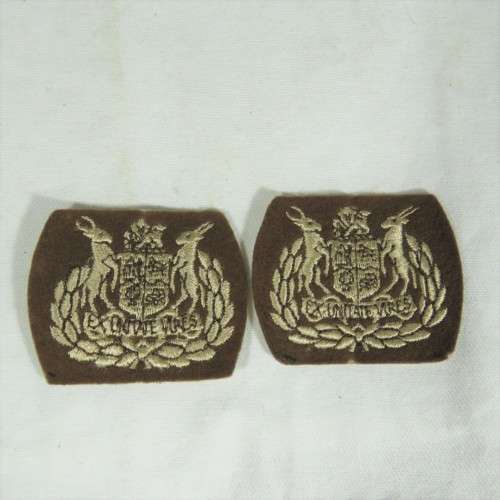 Pair of SADF warrant officer rank badges
