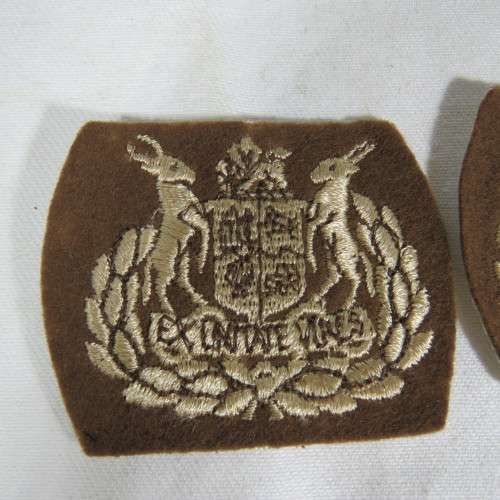 Pair of SADF warrant officer rank badges