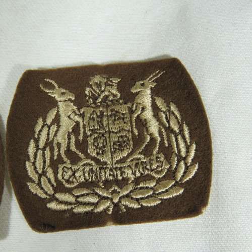 Pair of SADF warrant officer rank badges