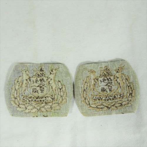 Pair of SADF warrant officer rank badges