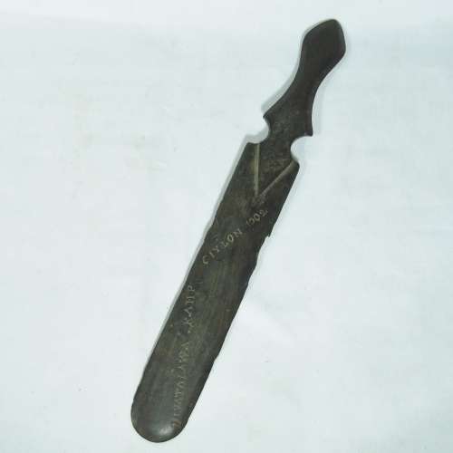 Boer War POW trench art page turner - Diyatalawa Kamp Ceylon 1902