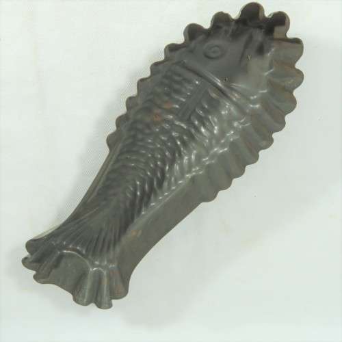 Vintage fish terrine mould - Metal