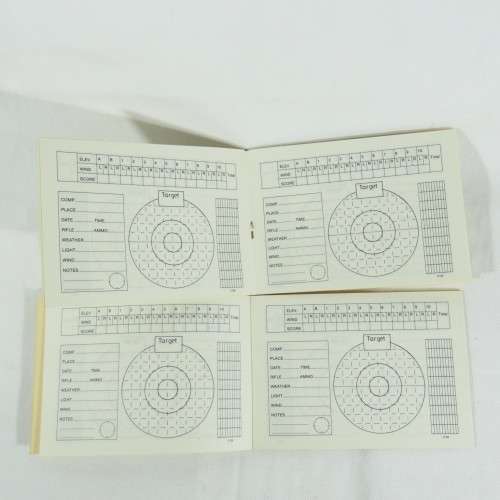 Pair of NRA service shooting score books
