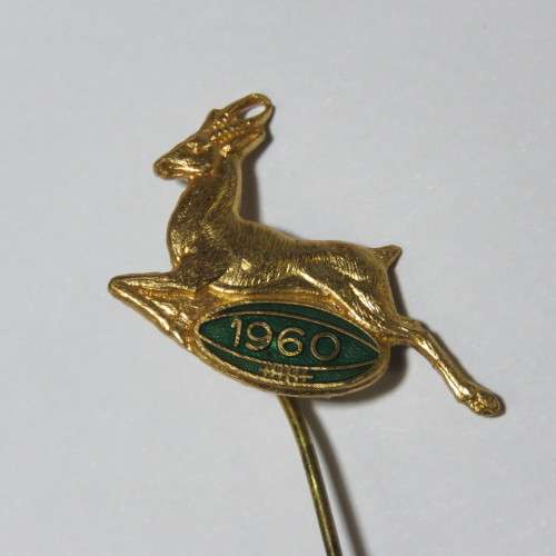 1960 SA Rugby Springboks rugby tour pin badge