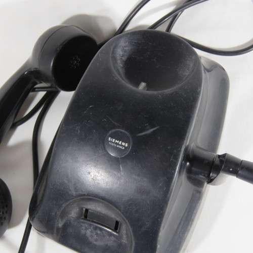 Vintage Siemens hand crank telephone