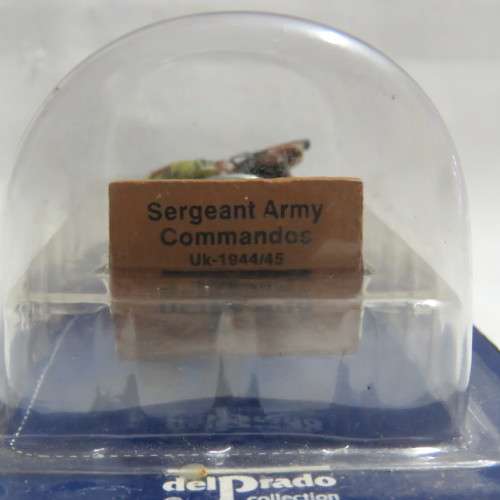 DelPrado 1944/45 UK Army commandos sergeant lead soldier - Still sealed