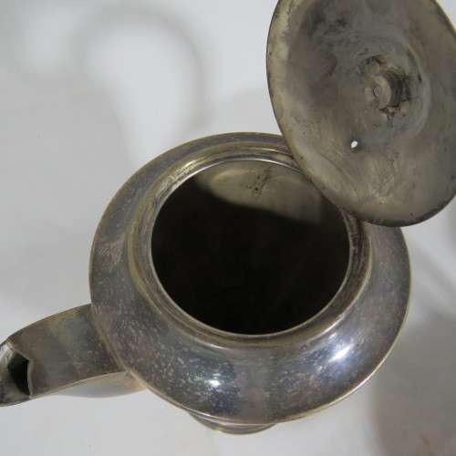 Vintage Sheffield silverplated teapot, milk jug and sugar bowl