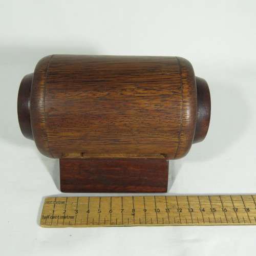 Vintage handmade wooden cigarette dispenser