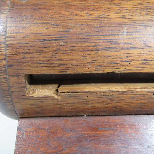 Vintage handmade wooden cigarette dispenser