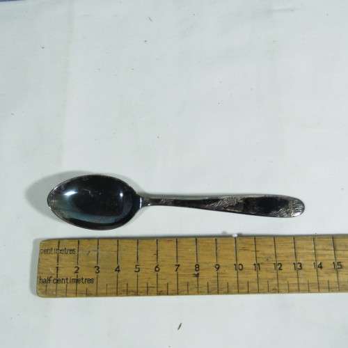 Vintage Angora silverplated childs feeding set with bowl and spoon