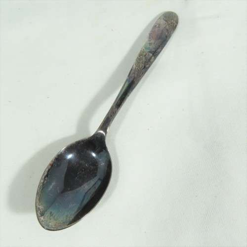 Vintage Angora silverplated childs feeding set with bowl and spoon