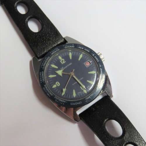 Vintage Lucerne divers watch - Mechanical - Runs and stops