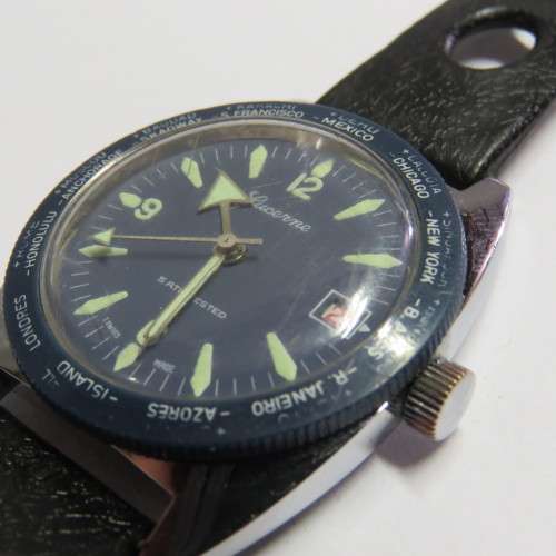 Vintage Lucerne divers watch - Mechanical - Runs and stops