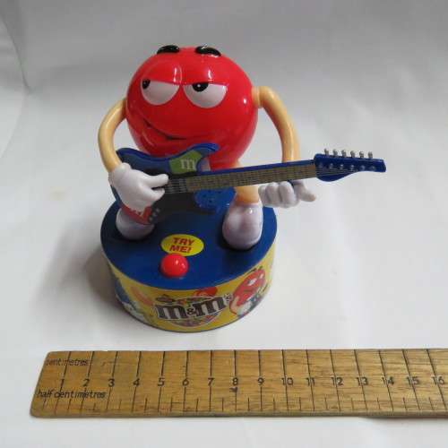 M&M Candy rock star guitarist figurine