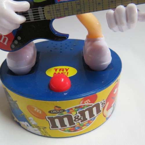 M&M Candy rock star guitarist figurine