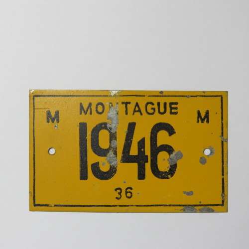 1946 Montague donkey cart license #36