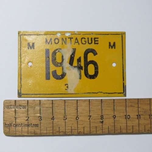1946 Montague donkey cart license #37