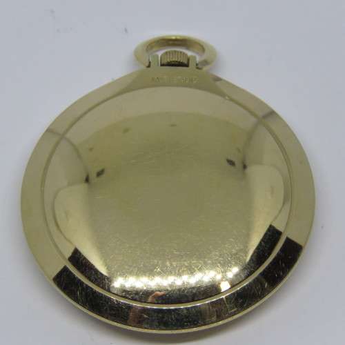 Vintage Caravelle goldplated dress pocket watch - Runs and stops