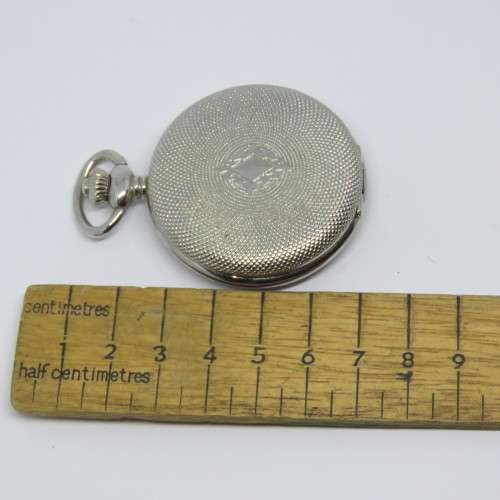 Initial Quartz full hunter fashion pocket watch - Working