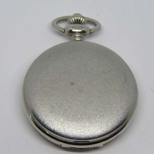 Initial Quartz full hunter fashion pocket watch - Working