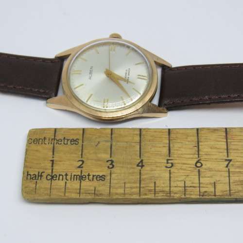 Vintage Alben Para Shock manual wind mens watch - Working