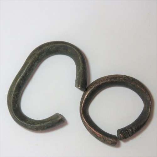 Pair of Antique Ovambo Copper bangles