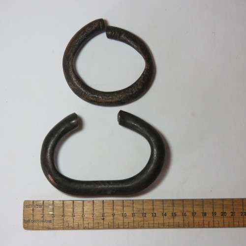 Pair of Antique Ovambo Copper bangles