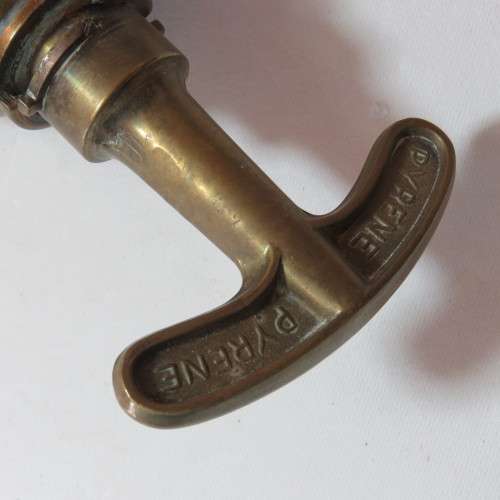 Antique Pyrene brass fire extinguisher