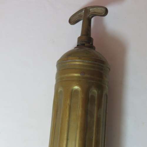 Antique Pyrene brass fire extinguisher