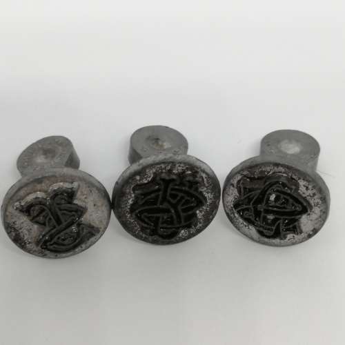 Set of 3 Vintage Heller Monogram initials ink stamps - TS / CS / RS
