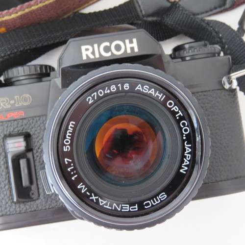 Ricoh KR-10 Super 35mm camera with SMC-Pentax-M 1:1,7 50mm lens