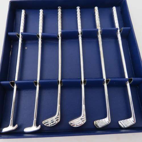 Set of 6 Golf Club swizzle sticks